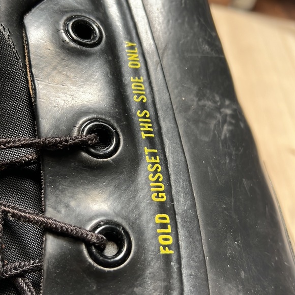 Vintage 1970s Rubber Military Boots - Picture 10 of 12